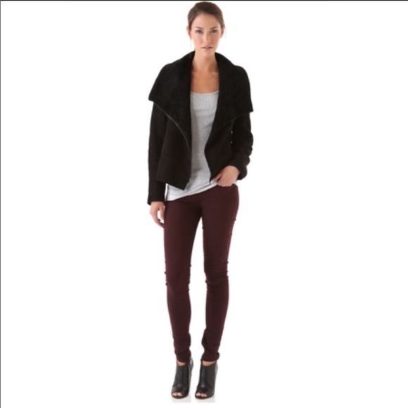 Vince Denim - Vince | Zip Leg Skinny Jeans Dark Raisin Jeggings